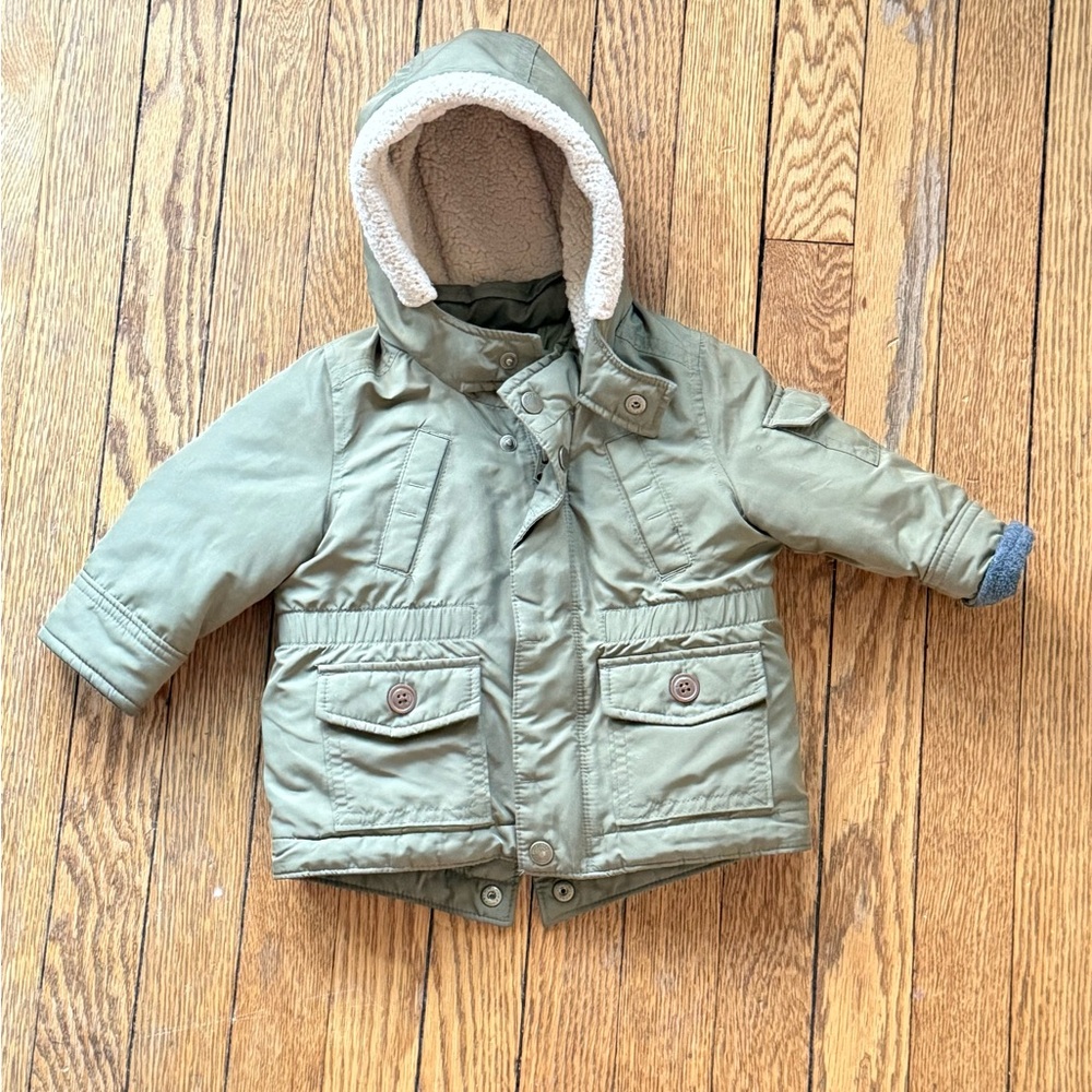 Gap Baby Puffer Coat - Size 6-12 Months